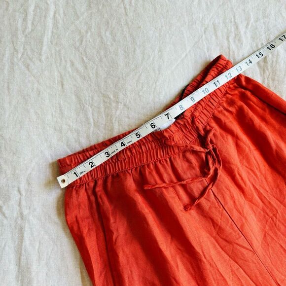 Onia NWT Chole Wide Pants in Spanish Red - Picture 9 of 11